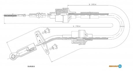Трос сцепления ADRIAUTO 11.0122.1