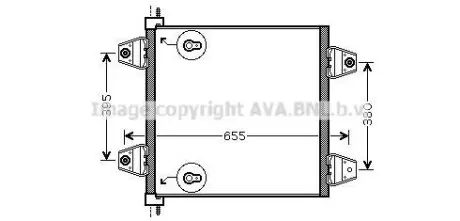 Радиатор кондиционера AVA DF5034