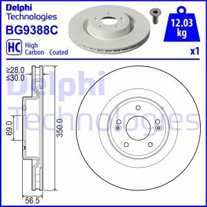Тормозной диск DELPHI BG9388C