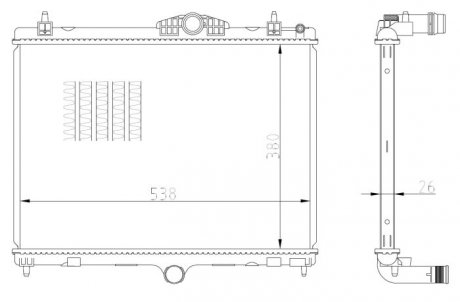 Радиатор NRF 550027