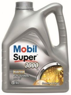 Олива моторна SUPER 3000 5W-40 4 л MOBIL 150013