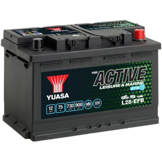 Тяговый акумулятор 75 Ач YUASA L28-EFB