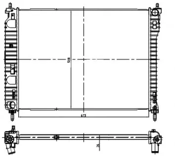 Радиатор NRF 550013