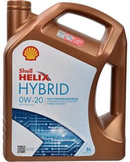 Моторное масло Helix Ultra Hybrid 0W-20 синтетическое 5 л SHELL 550056725