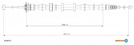 Трос зупиночних гальм ADRIAUTO 11.0277.1