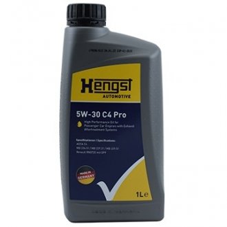 Олива моторна Oil Pro C4 5W-30 1л HENGST 1556800000 (фото 1)