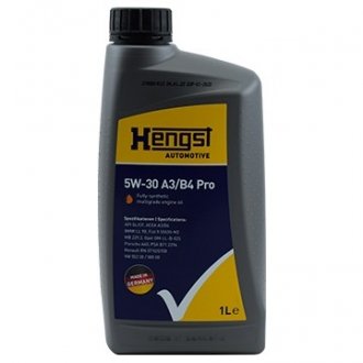 Олива моторна Oil Pro 5W-30 1л HENGST 813800000