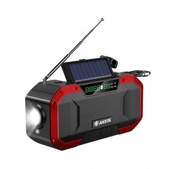 Ліхтар-Колонка Bluetooth, PowerBank 5000mA, сон.бат RED AXXIS Ax-944