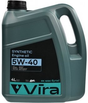 Олива моторна SYNTHETIC SN/CF A3/B4 5W-40 4 л VIRA VI0354