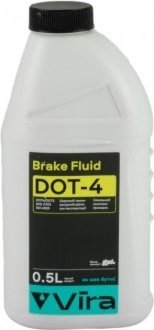 Гальмівна рідина Brake Fluid DOT 4 0,5л VIRA VI1011 (фото 1)
