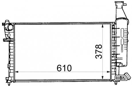 Радиатор охлаждения CITROEN BERLINGO (1997) 1.4 STARLINE CNA2140