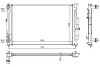 Радиатор охлаждения SKODA SUPERB (2002) 1.9 TDI STARLINE AI2189 (фото 1)