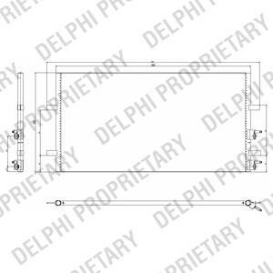 Радіатор кондиціонера DELPHI TSP0225640 (фото 1)