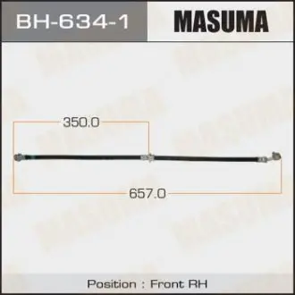 Шланг гальмівний MASUMA BH6341