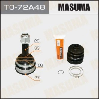 ШРУС 27x63,3x26 (1/6) MASUMA TO72A48 (фото 1)