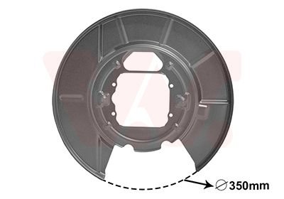 Защита тормозного диска (заднего) (L) BMW X5 (E53) 00-06 VAN WEZEL 0685373 (фото 1)