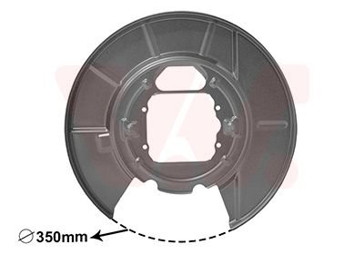 Защита тормозного диска (заднего) (R) BMW X5 (E53) 00-06 VAN WEZEL 0685374 (фото 1)