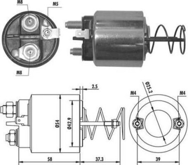 Соленоид стартера MAGNETI MARELLI 940113050371