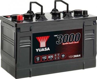Акумулятор 3000 Series Super Heavy Duty YUASA YBX3664 (фото 1)
