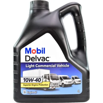 Моторна олива Delvac Light Commercial Vehicle 10W-40 напівсинтетична 4 л MOBIL 154620