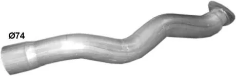 Труба приемная Mercedes 711 POLMO POLMOSTROW 69.64
