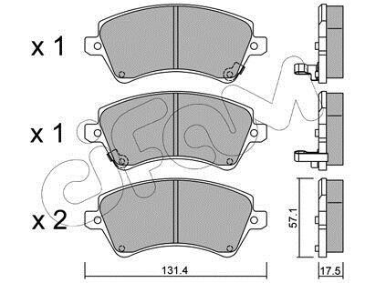 Колодки тормозные перед. Corolla (04-13) CIFAM 822-446-0