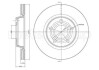 Тормозной диск A4/A8/Passat (96-13) CIFAM 800-468C (фото 1)