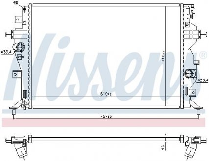 Радиатор NISSENS 606607