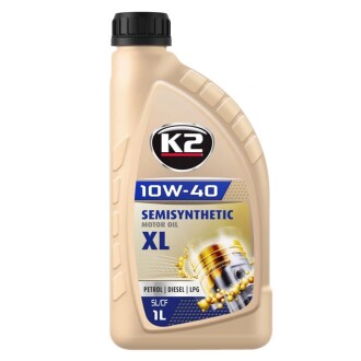 Олива моторна SEMISYNTHETIC MOTOR OIL SL/CF XL 10W-40 1 л K2 O2041E