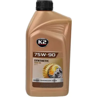 Трансмиссионное масло Gear Oil GL-4 GL-5 MT-1 75W-90 синтетическое 1 л K2 O5561E