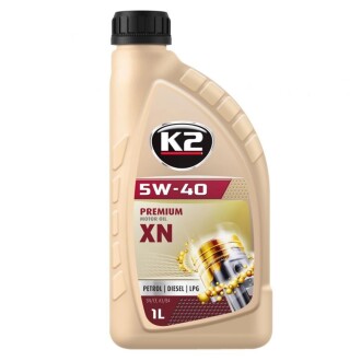 Олива моторна SYNTHETIC MOTOR OIL SN/CF XN 5W-40 1 л K2 O1131E