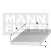 Фильтр салона MANN-FILTER MANN (Манн) CUK 36 003