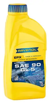 Масло трансмиссионное минеральное Getriebeoel EPX SAE 90 GL-5, RAVENOL 1223202001