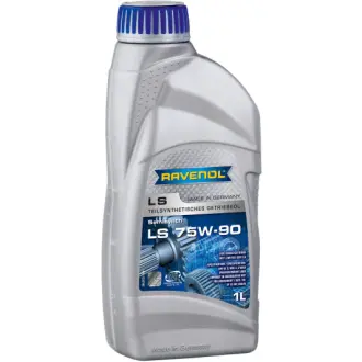 Трансмиссионное масло LS GL-5 75W-90 синтетическое 1 л RAVENOL 1222102001