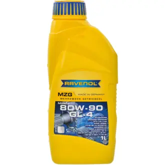 Трансмиссионное масло MZG GL-4 80W-90 минеральное 1 л RAVENOL 1223105001