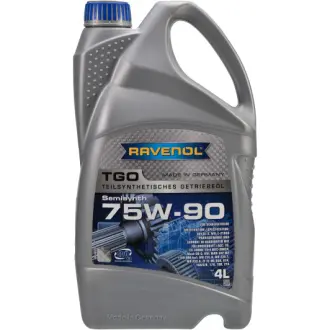 Трансмиссионное масло TGO GL-5 75W-90 полусинтетическое 4 л RAVENOL 1222105004 (фото 1)
