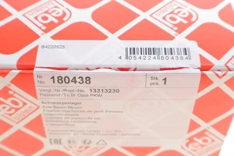 Сайлентблок балки подвески FEBI 180438