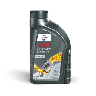 Моторное синтетическое масло TITAN SUPERSYN LONGLIFE SAE 5W-40/1л FUCHS 602003065