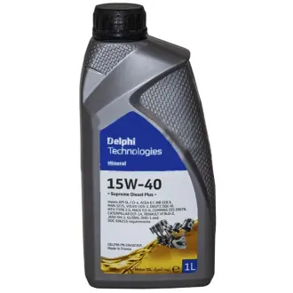 Моторное масло Supreme Diesel Plus 15W-40 минеральное 1 л DELPHI 28492395