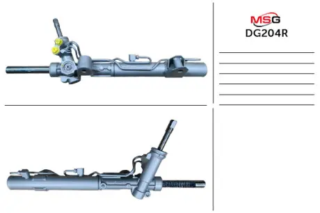 Рульова рейка з ГПК відновлена Fiat Freemont 11-16, Dodge Avenger 07-14, Dodge Journey 07-20 Rebuilding MSG DG204R