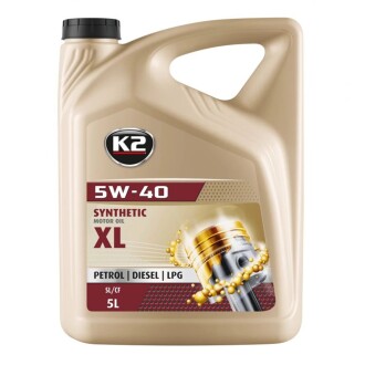 Олива моторна SYNTHETIC MOTOR OIL SL/CF/CF-4 XL 5W-40 5 л K2 O1105E