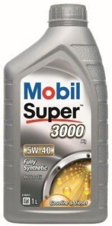 Олива моторна олива Super 3000, 5W40 1 л MOBIL 150012 (фото 1)
