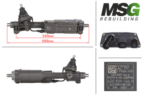 Рейка кермова Rebuilding MSG AU402NL00R