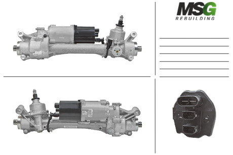 Рульова рейка з ЕПК Mercedes-Benz C-Class W205 14-21 Rebuilding ME409.NLR0.R MSG ME409NLR0R