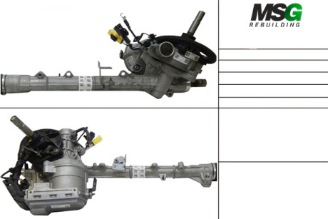 Рульова рейка з ЕПК Peugeot 308 (T7) 07-19, Peugeot 3008 16- Rebuilding PE401.NLF0.R MSG PE401NLF0R (фото 1)