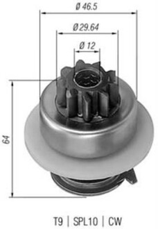 Бендикс стартера MAGNETI MARELLI 940113020074