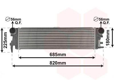 Радиатор интеркуллера MB Vito (W447) 14- VAN WEZEL 30014700 (фото 1)