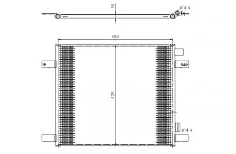 Радиатор кондиционера NRF 350505