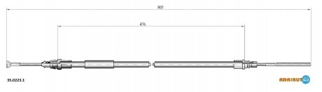 Трос зупиночних гальм ADRIAUTO 3502231 (фото 1)