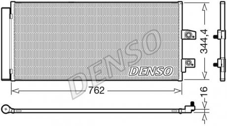 Радиатор кондиционера DENSO DCN33016